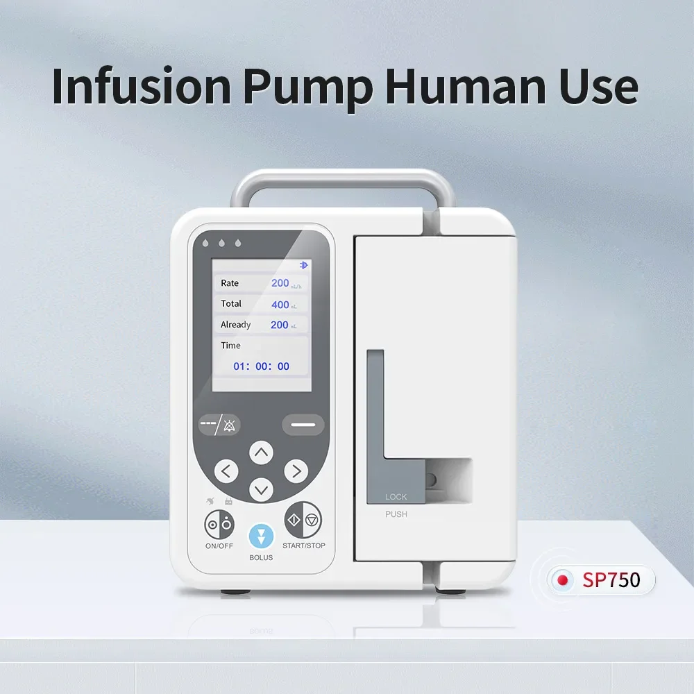 1Pc Contec Sp750 Infusiepomp Menselijk Of Veterinair Gebruik Real-Time Alarm Groot Lcd-Scherm Volumetrische Iv-Vloeistof Spuitpomp