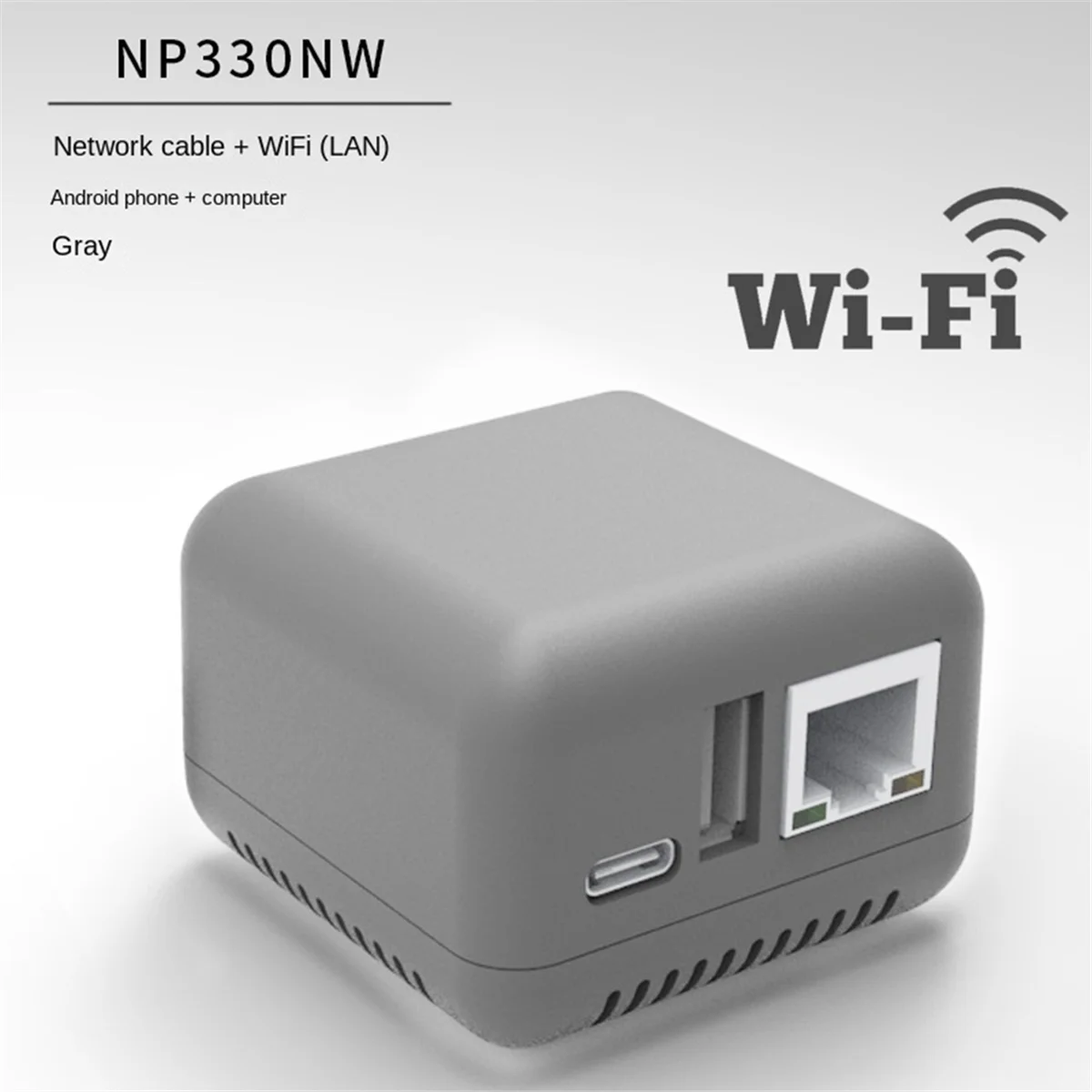 WiFi Network BT 4.0 Print Server Networking USB 2.0 Port Fast 10/100Mbps RJ-45 LAN Port Ethernet Print Network