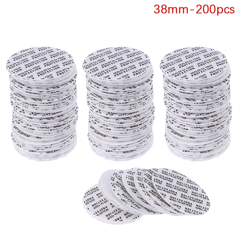 200 Stuks zelfklevende Schuim Drukgevoelige Afdichting Cap Voering Fraudebestendige Afdichtingen Liner Voor Cosmetische Pot Fles Pot 20 MM-82 MM