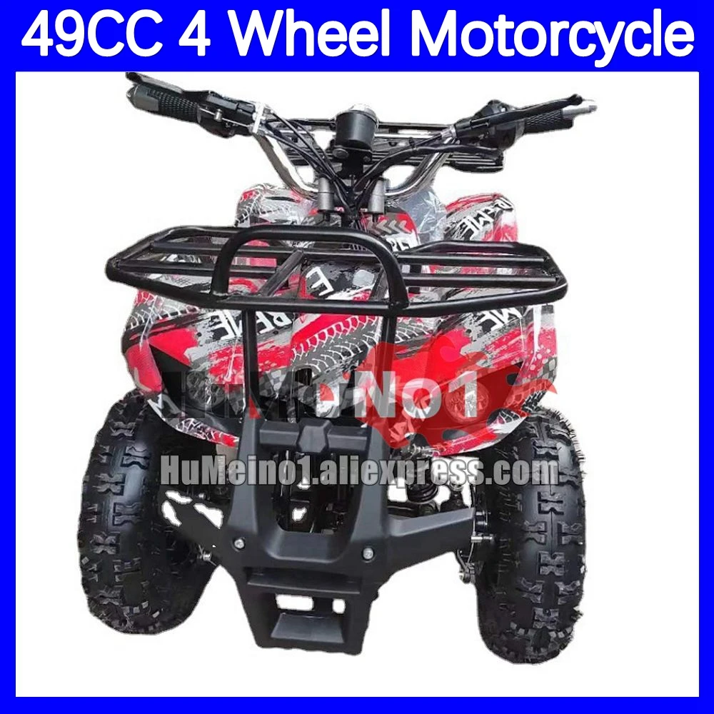 2 Stroke 49CC ATV OFF-road Gasoline Motorcycle Racing MOTO Dirt Bike 4 Wheels Motorbike For Adult Child Boy Girl Birthday Gifts