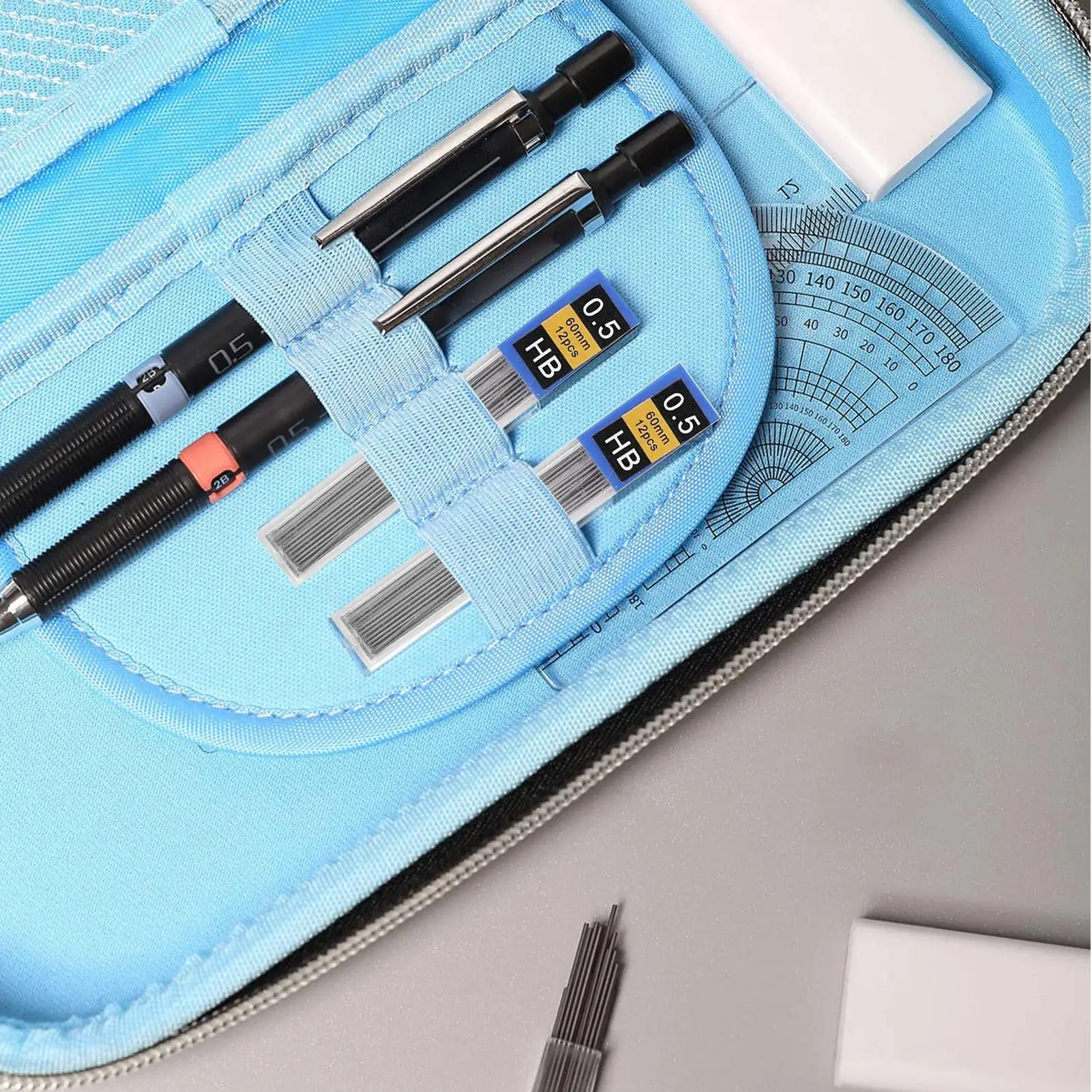 Full Metal Mechanical Pencil 0.3/0.5/0.9mm Replaceable Refills Office & School Art Supplies Drawing Writing Sketchin Pencil Lead