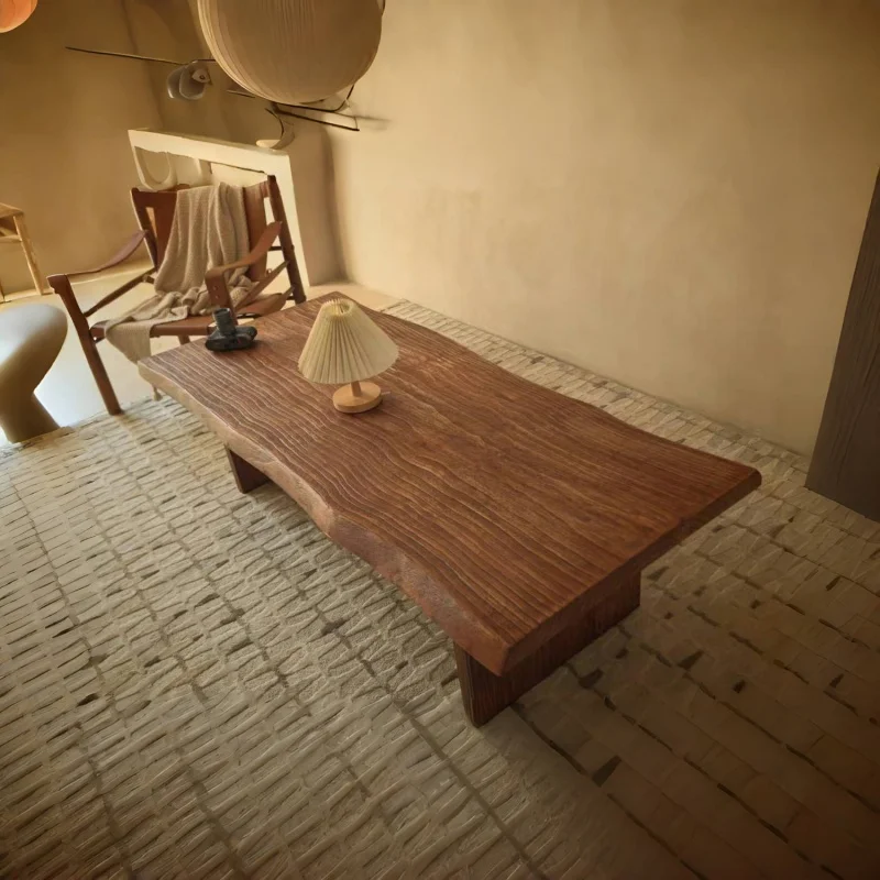 Design Extendable Coffee Table Japanese Cozy Minimalist Subtle Coffee Table Warm Earthy Stolik Kawowy Living Room Furniture