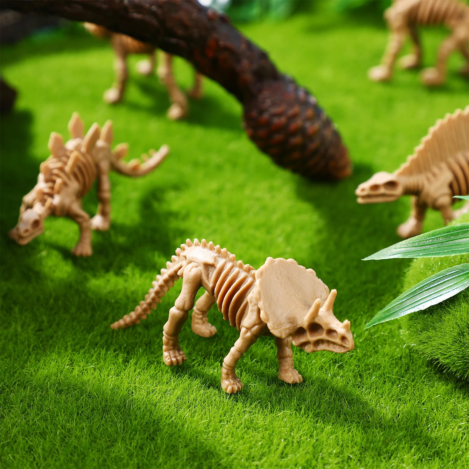 

12 шт. кости динозавров для детей, уникальная формованная конструкция, гладкая поверхность, образовательные сувениры для вечеринок, кости динозавров