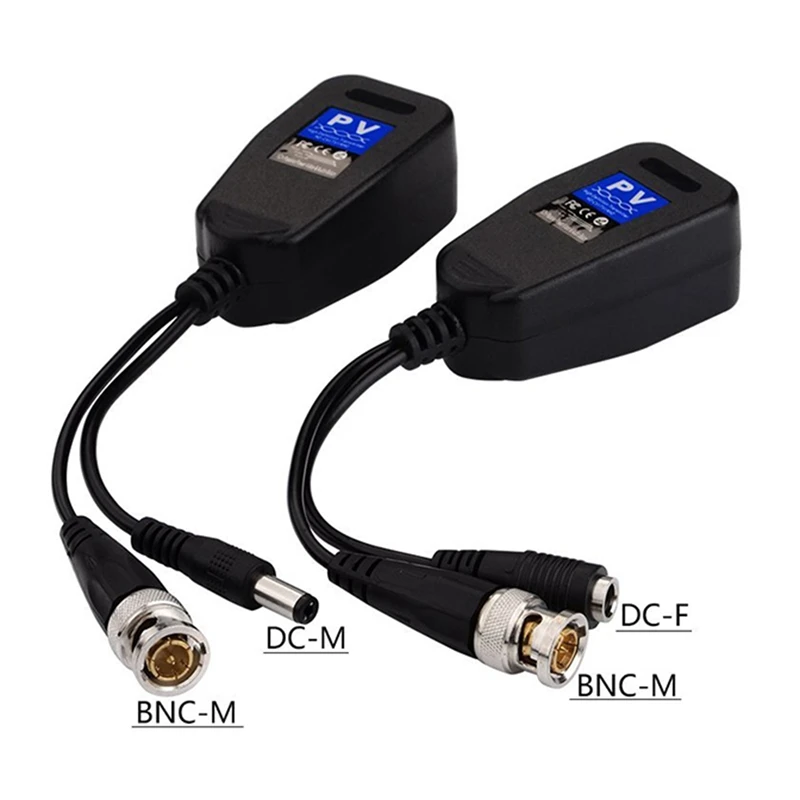 5 Pairs CCTV Coax BNC Video Power Balun Transceiver To CAT5E 6 RJ45 Connector Coaxial/Analog HD Twisted Pair Transmitter