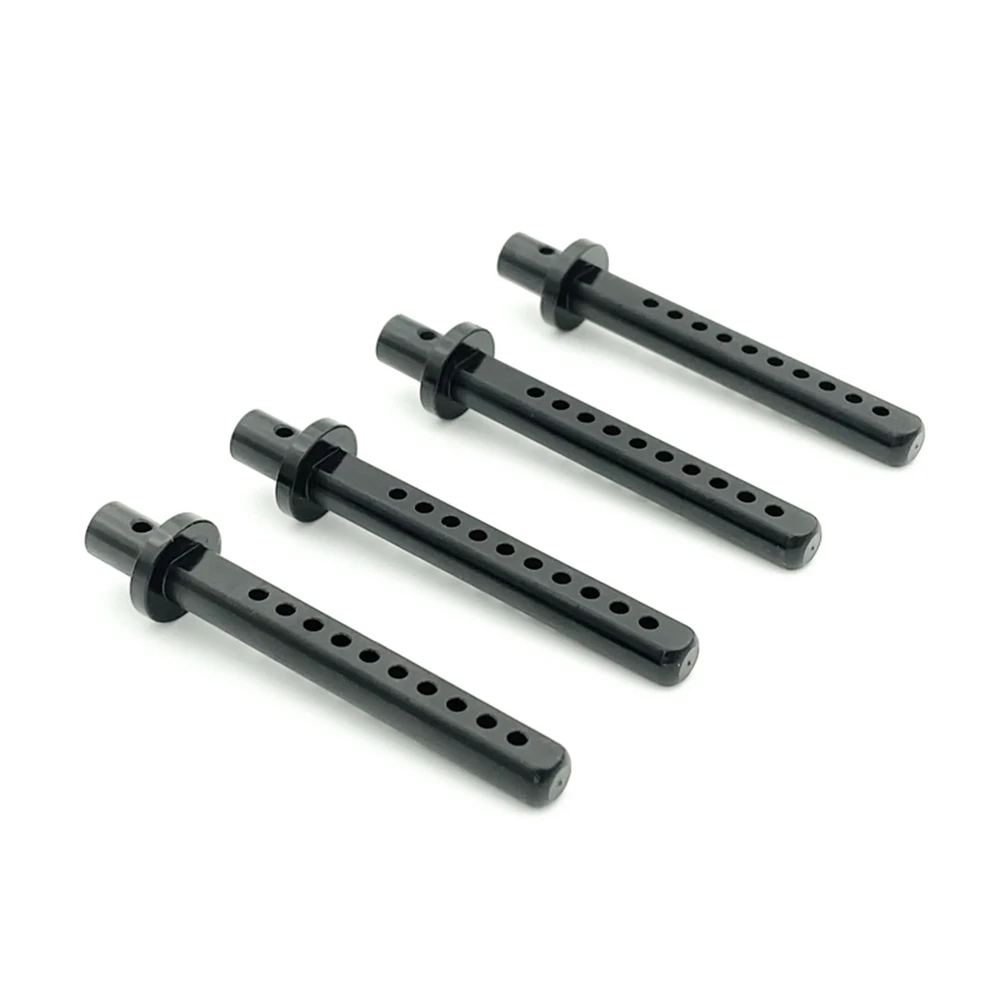 4Pcs Metal RC Car Shell Column Body Posts Mount for 1/10 Crawler Car Axial SCX10 SCX10 II RC4WD D90 TF2 Tamiya,Black