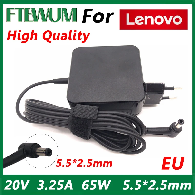 20V 3.25A 65W 5.5*2.5mm Laptop Charger Adapter Power Supply US/EU PLUG For Lenovo G460 Y460 G470 Y470 G480 Y410P U130 U165 U350