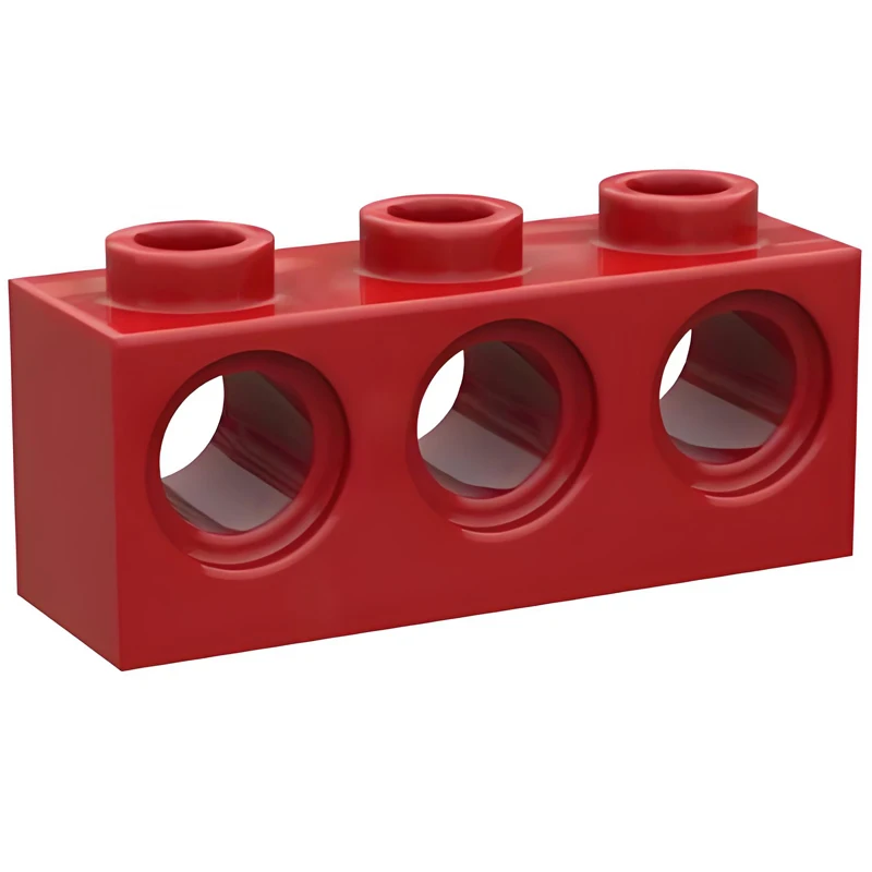 30pcs/set Technical Brick 1x3 with Holes Building Blocks DIY MOC Parts Compatible with Major Brands 5565 Brick Toys