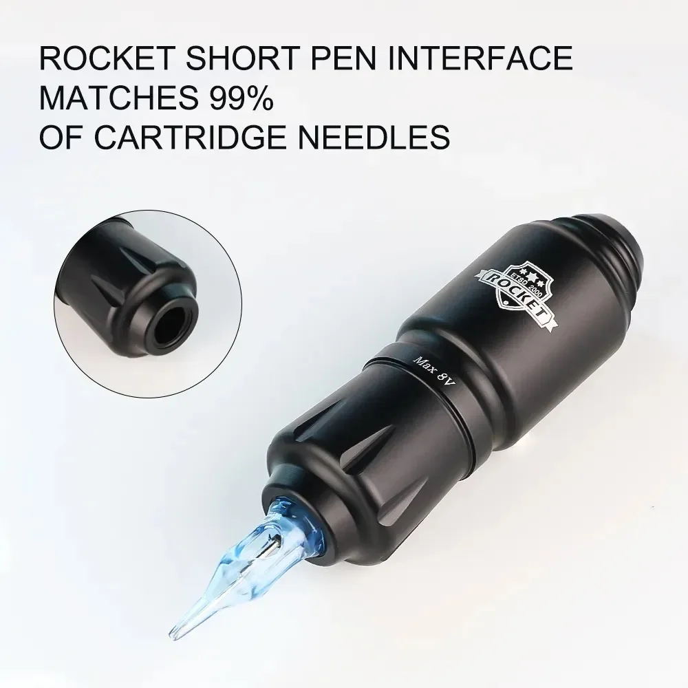 Tattoo Machine Mini Rocket Set Wireless Tattoo Power Supply RCA Interface Professional Rotary Tattoo Battery Pen Gun Machine Kit