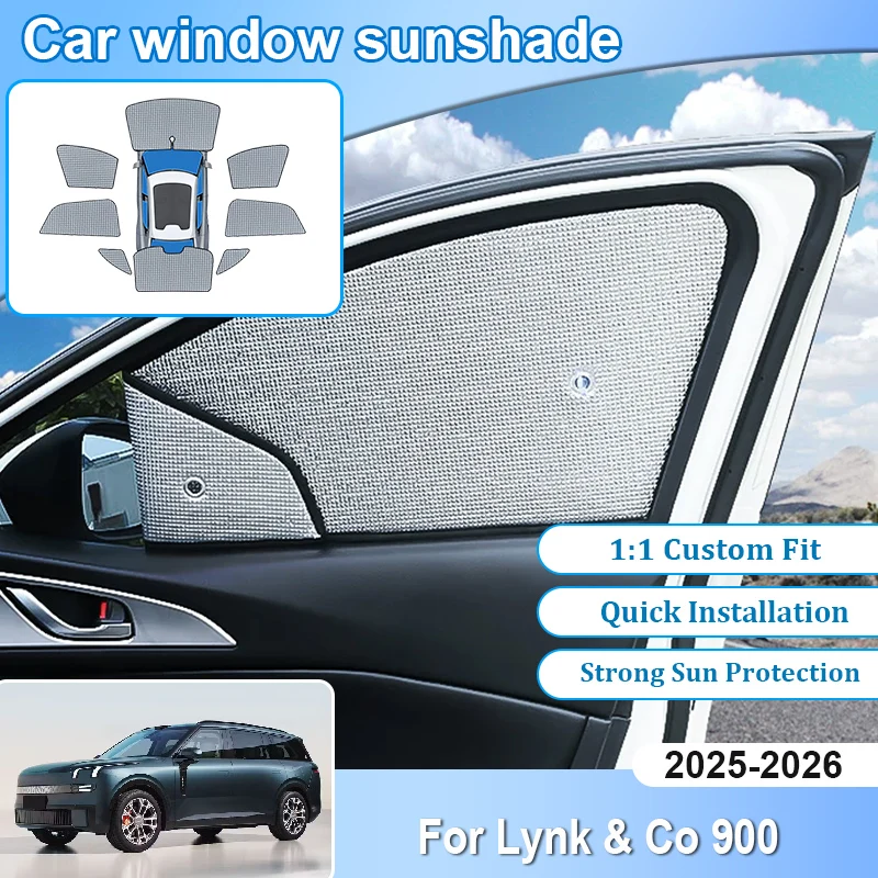

Car Sun Visor For Lynk & Co 900 Car Accessories L946 2025 2026 Window Sunshades Sunscreen Privacy Curtains Sun Visors Mosquito