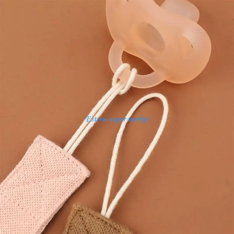 090B Infants Soother Clip Rope Comfortable Baby Pacifier Chain Belt Secure Toy Strap