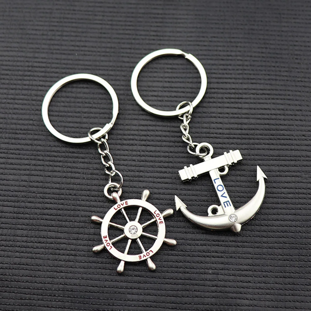 Wristlet Keychain Gifts for Stocking Stuffers Rudder Anchor Ring Lovers Miss Graduation Ornaments Fob