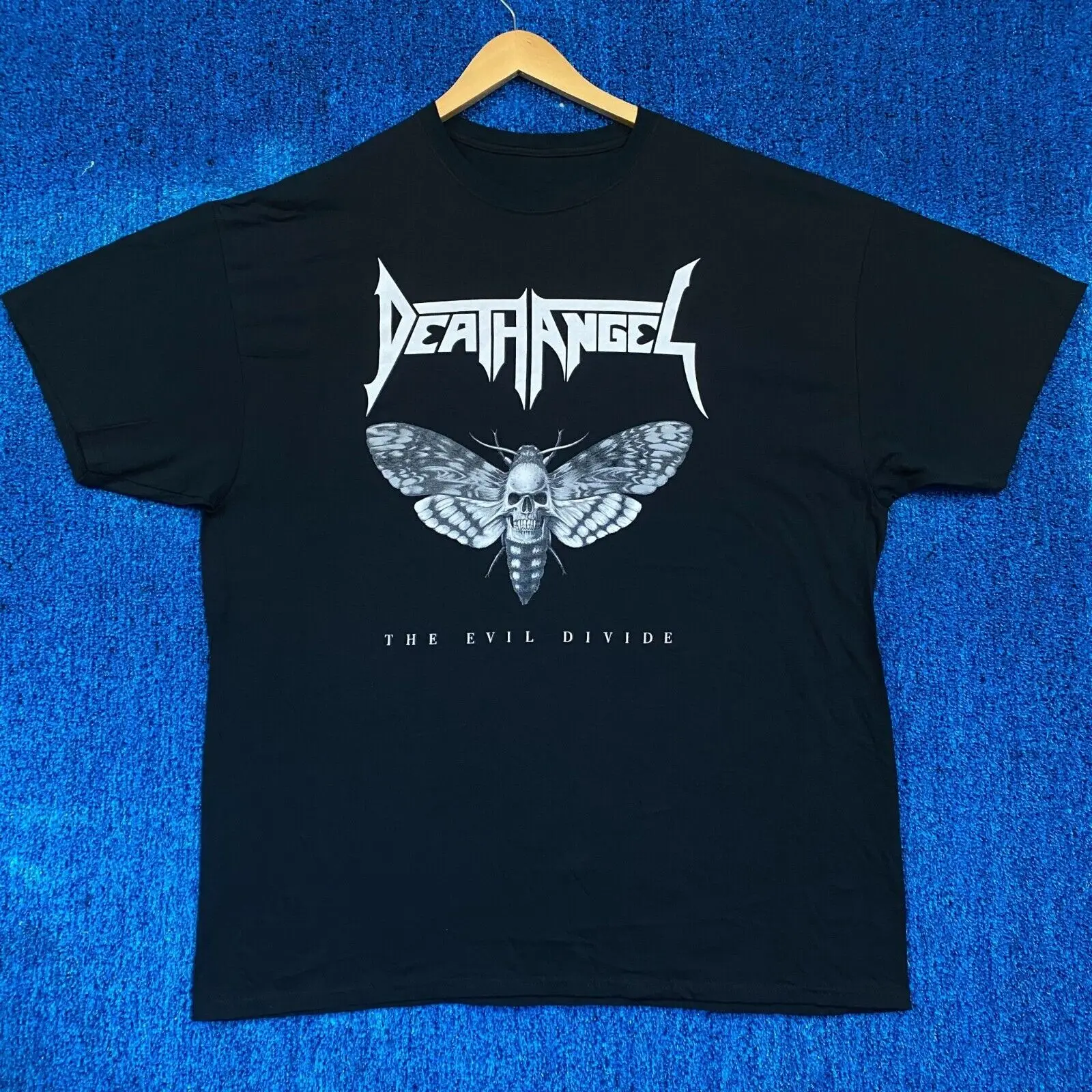 Death Angel The Evil Divide Album Cover ThrashTee O/S Men Women Clothes Oversized Cotton Tees