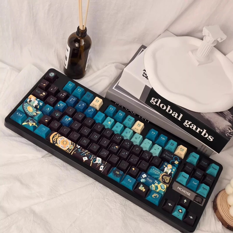 

Honkai: колпачки для клавиш Star Rail на заказ PBT Cherry Profile Key Cap милые колпачки для ключей с героями мультфильмов аниме для оригинального дизайна, подарки Artisan
