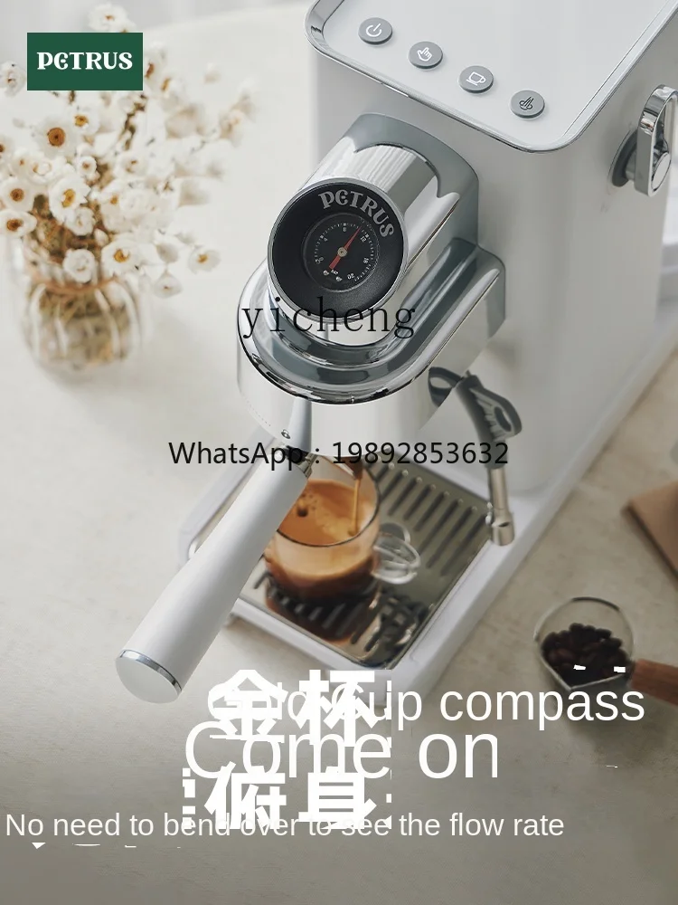 

Coffee Machine Small Household Espresso New Full & Semi Automatic Steam Frothed Milk