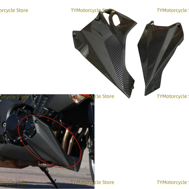 

Carbon fiber coating Motorcycle Parts Fairing Lower Bottom Oil Belly Pan Guard Fit For KAWASAKI Z1000 2010 2011 2012 2013