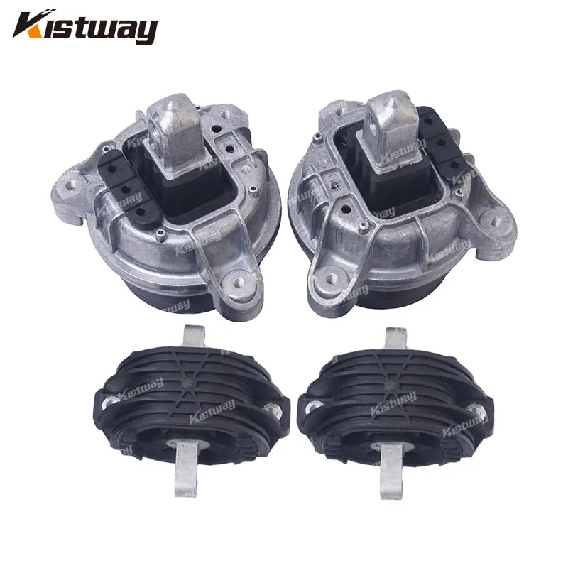 4PCS Engine Gearbox Support Motor Mounts Kit For BMW F10 F07 F11 F18 520i 528i N52 3.0T 22116777365 22116786528 22326775916