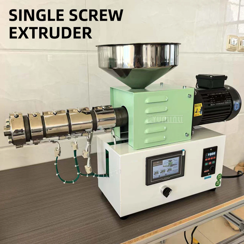 SJ35 Small Single Screw Extruder, Desktop Plastic Extrusion Machine for Lab, Mini Pellet Production Line