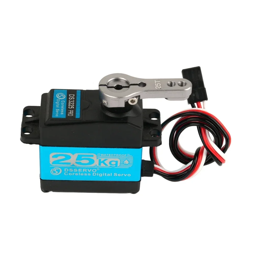 DS3225 Pro ترقية 25 كجم Coreless Digital RC Servo عزم دوران عالي 180/270 درجة مقاوم للماء ميتال جير ل 1:8 1:10 1:12 سيارات روبوت