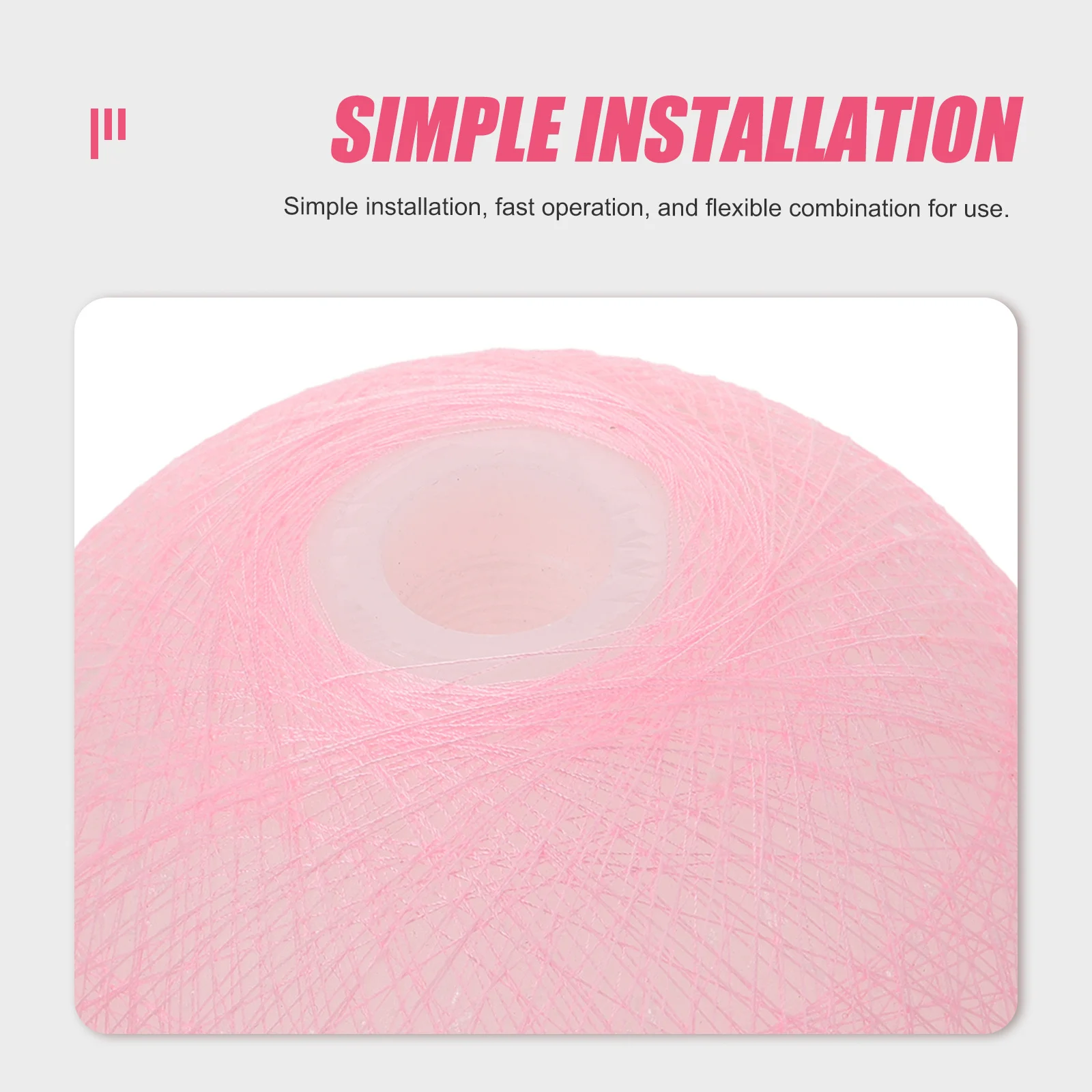 

Decorative Globe Lampshade Durable Material Bright Color Design Easy Maintenance G9 Thread Plastic Round Ball Shape