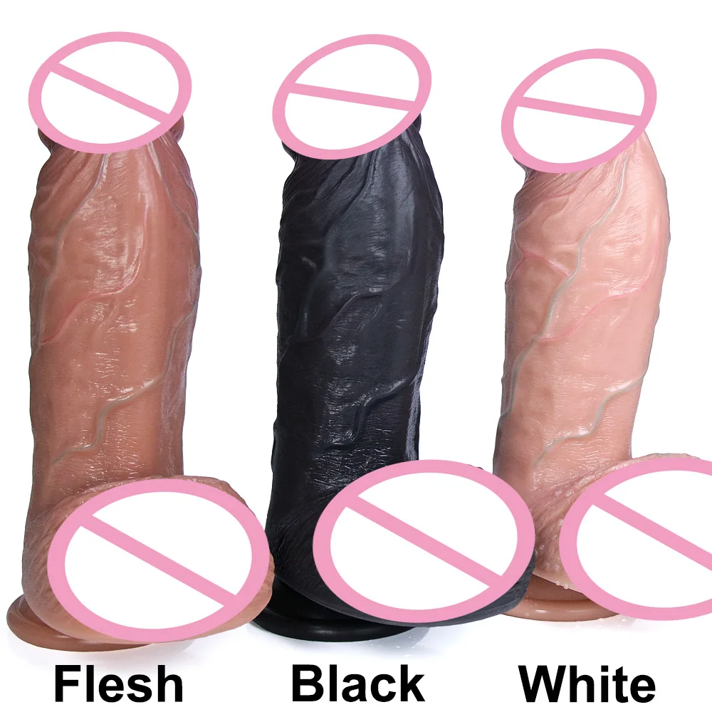 Huge Dildo Silicone Real Man Dick Male Artificial Rubber Penis Sex Love Toys for Women Anal Plug Vaginal G-spot Masturbation Toy