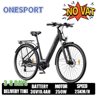ONESPORT OT07 7Speed Electric Bike 27.5-Inch Tire 250W Motor 36V10.4A Lithium battery Electric Bicycle aldult commuting E-Bike