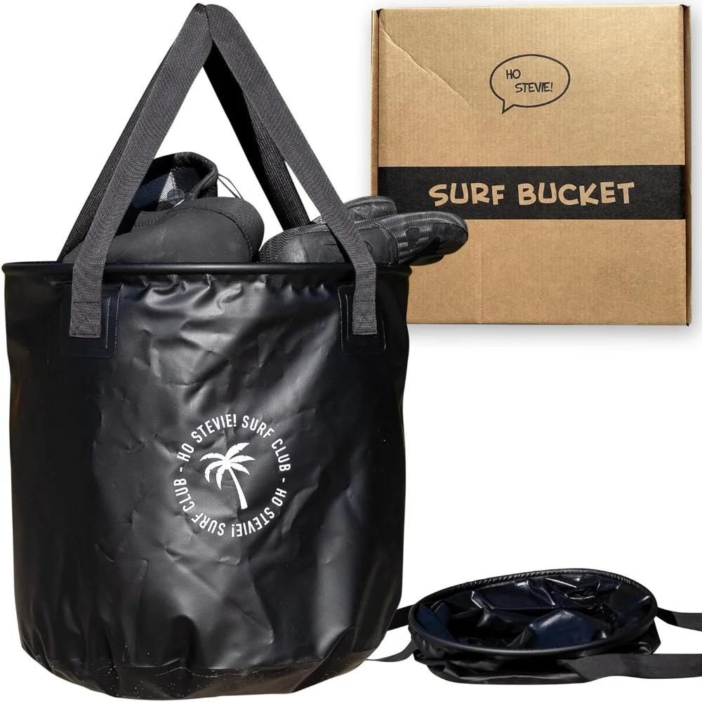

Foldable 50L Bucket Keeps Car Dry for Wet Wetsuits and Sandy Towels Easy Carry Handles
