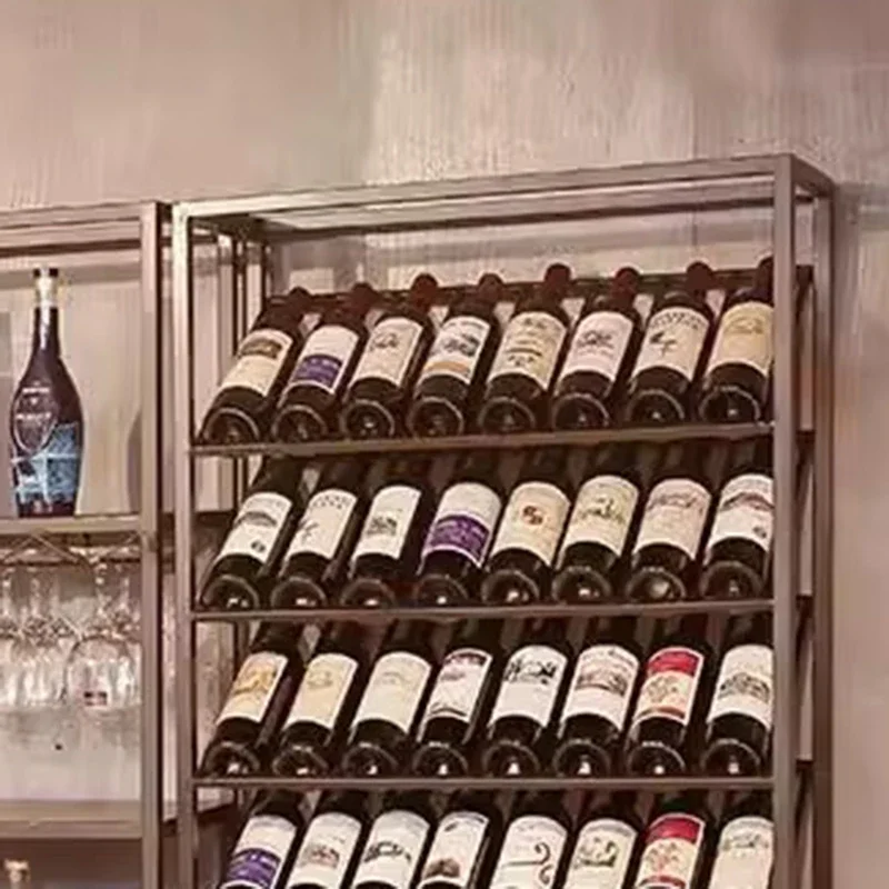 

Storage Display Wall Wine Rack Cube Column Drying Narrow Design Floor Glass Display Cabinet Meuble Rangement Organizer Furniture