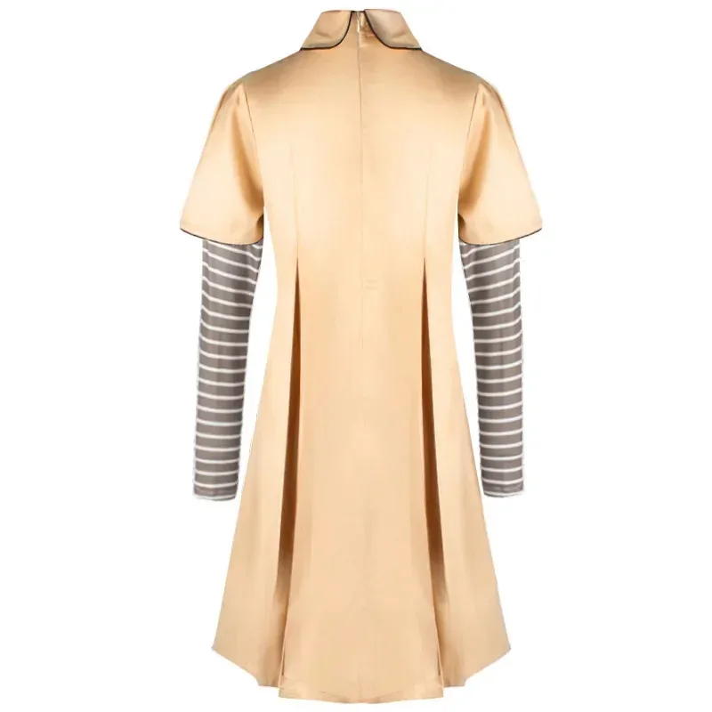 2025 11 أزياء تنكرية ميغان غاون سترة فيلم الرعب AI دمية روبوت فستان الهالوين مجموعة كاملة للفتيات والكبار