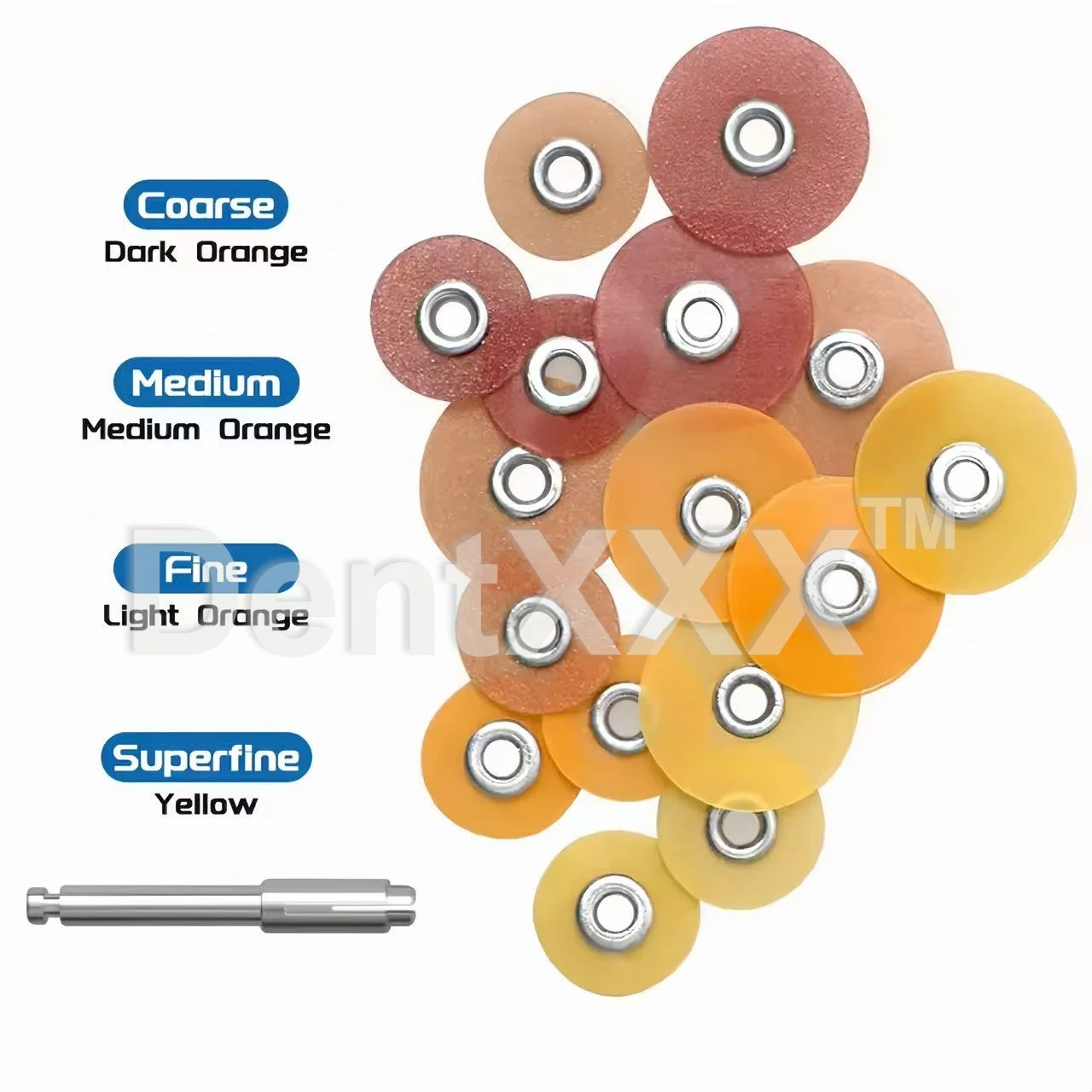 Multi-Grit Sanding Discs Set For 30Pcs Polishing Disc Kits + 1 Rod