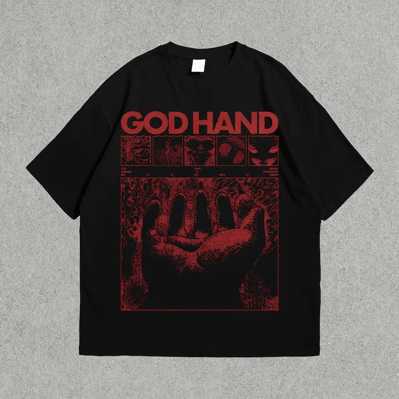 

Berserk Shirt - Berserk Manga, Anime Tee - God Hand Merch - Berserk Villian Vintage Unisex Manga T-Shirt