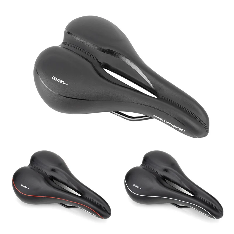 

PROMEND Comfort Mountain Bike Cushion 565 Breathable Silicone Saddle Hollow Leisure Seat Cushion Seat Bag