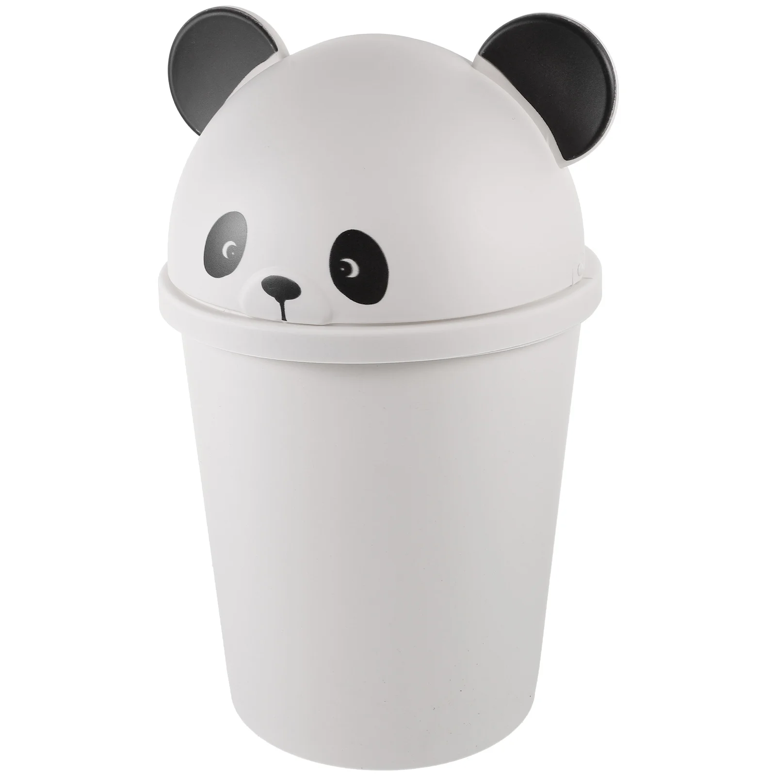 

Panda Trash Can Outdoor Cartoon Plastic Dustbins with Lids for outside Office Best Dog Poop Container Bathroom Garbage