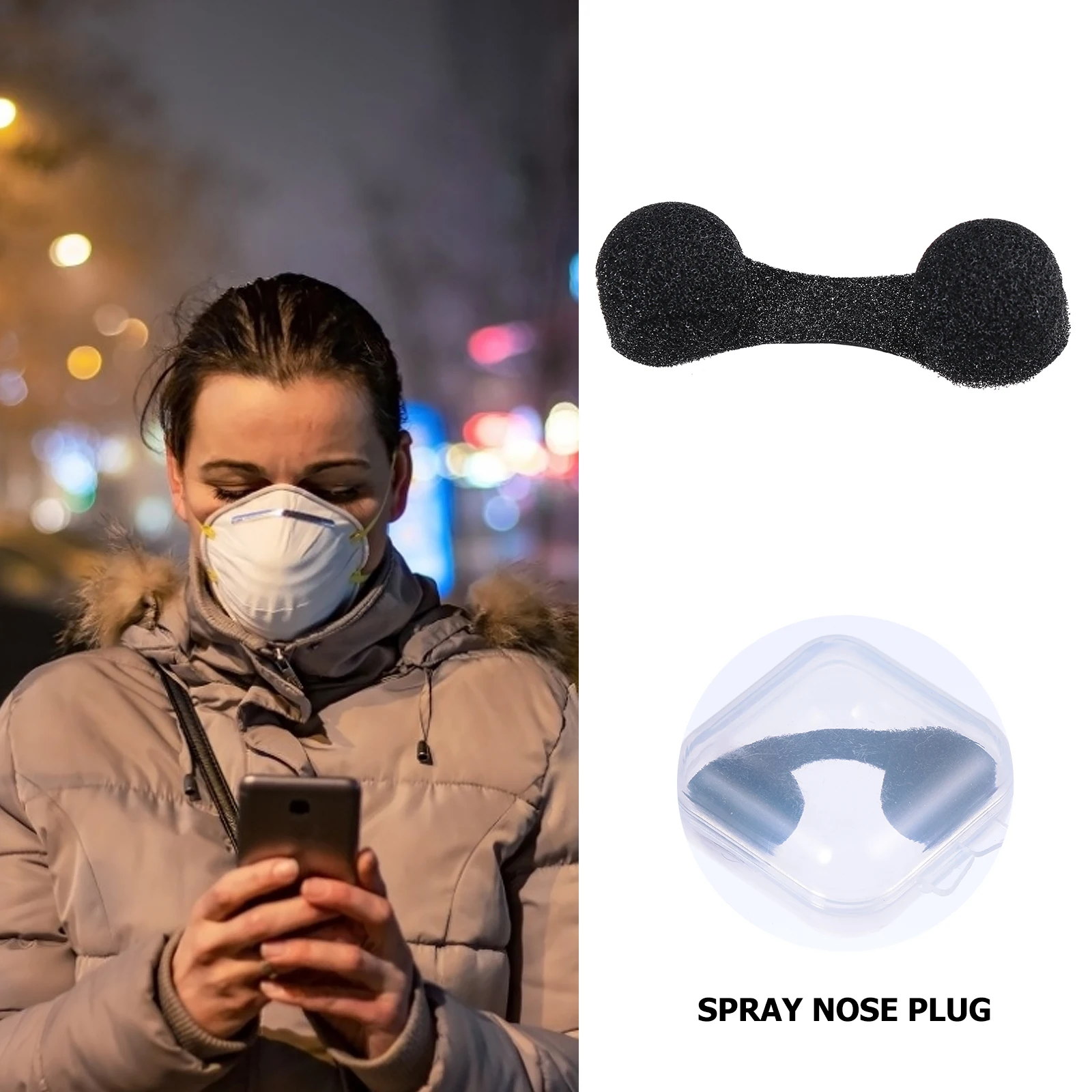 50pcs Invisible Nasal Mask Dust Haze Disposable Nose Filters Plugs Easy Breathing Nasal Block