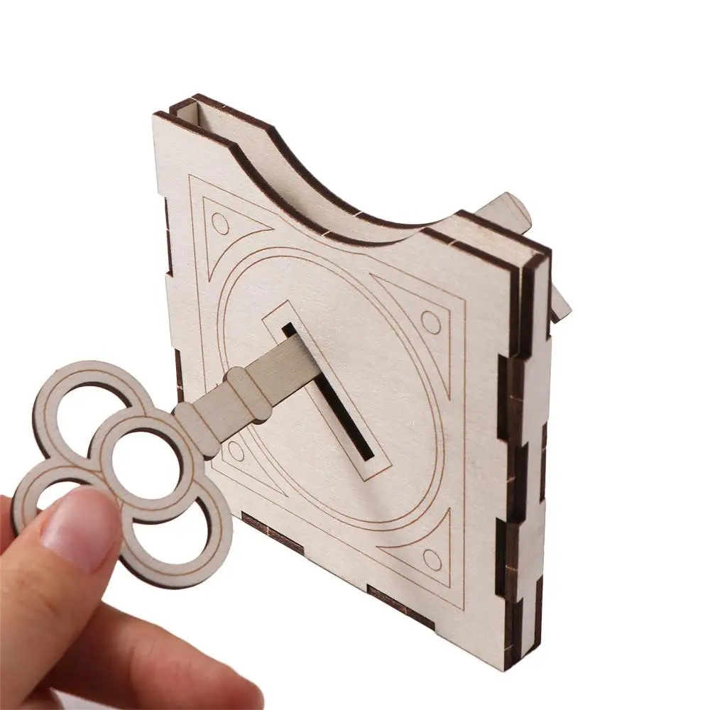 

Assembling Wooden DIY Magic Set Educational Wooden Finger Magic Trick Toy Classical Colorful Magic Pencil Box Toy for Children
