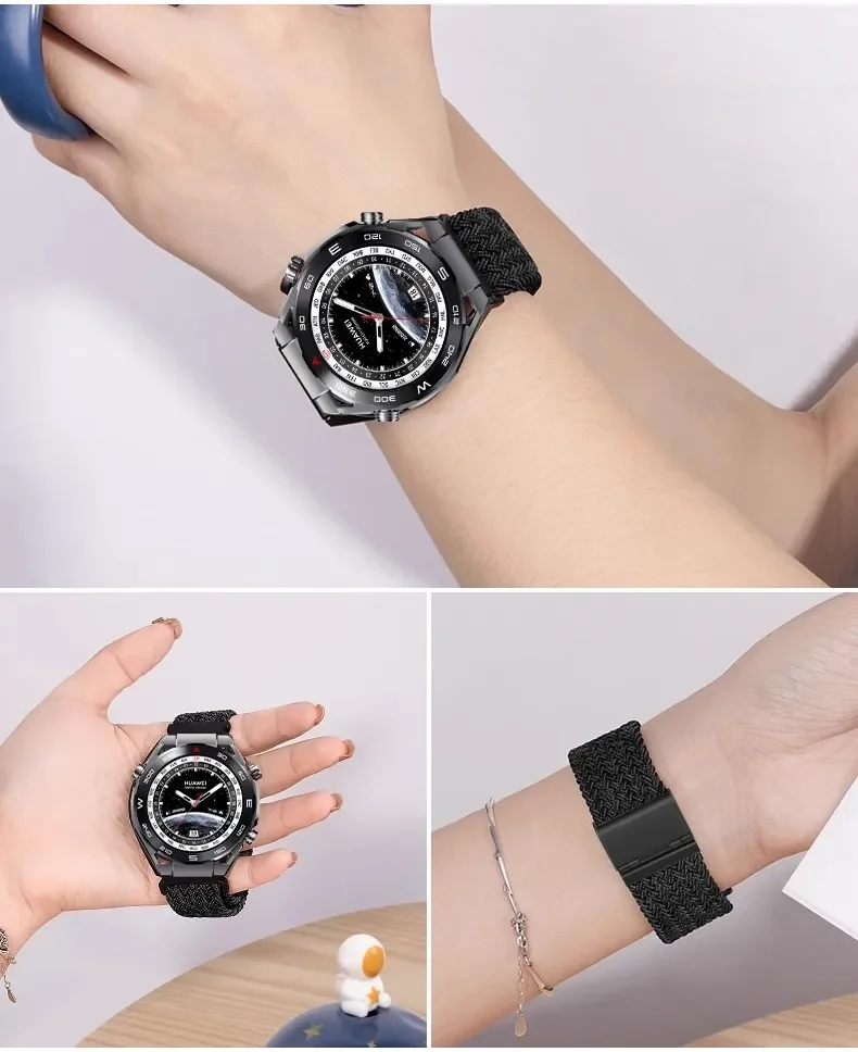 Nylon Woven Strap for HUAWEI WATCH Ultimate /22mm Bracelet Replacement Watchband Wristband for GT4 GT3 GT2 46mm