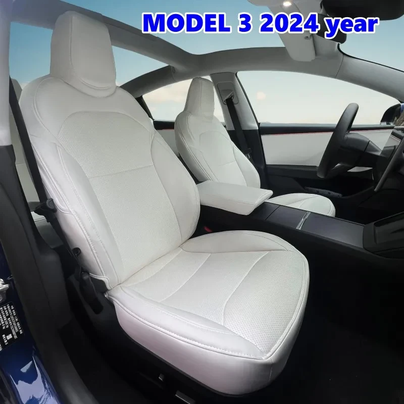 For Tesla Model X S Car Seats Cover Nappa Leather Full Surround Style Factory Wholesale Price Customized Interior Accessories