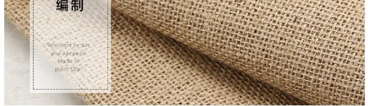 Lussuoso tessuto di iuta di iuta fine 100 cm di larghezza, 320 g/m², tessuto naturale da tappezzeria, 50 metri (2 rotoli da 25 metri