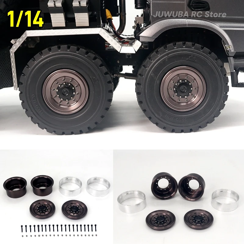 1/14 RC Lkw XS45 Vorderrad Felgen JDM-193 JDMODEL Für Tamiya 1/14 RC Anhänger Traktor Lkw Anhänger Kipper Teile Zubehör