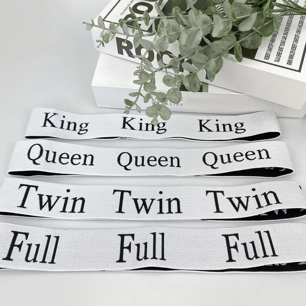 حزام تثبيت الفراش، أربطة تنظيم ملاءات السرير المرنة مع أشرطة ملصقات لأسرّة كوين كاملة التوأم، مجموعة من 6 منزلية لسهولة #5