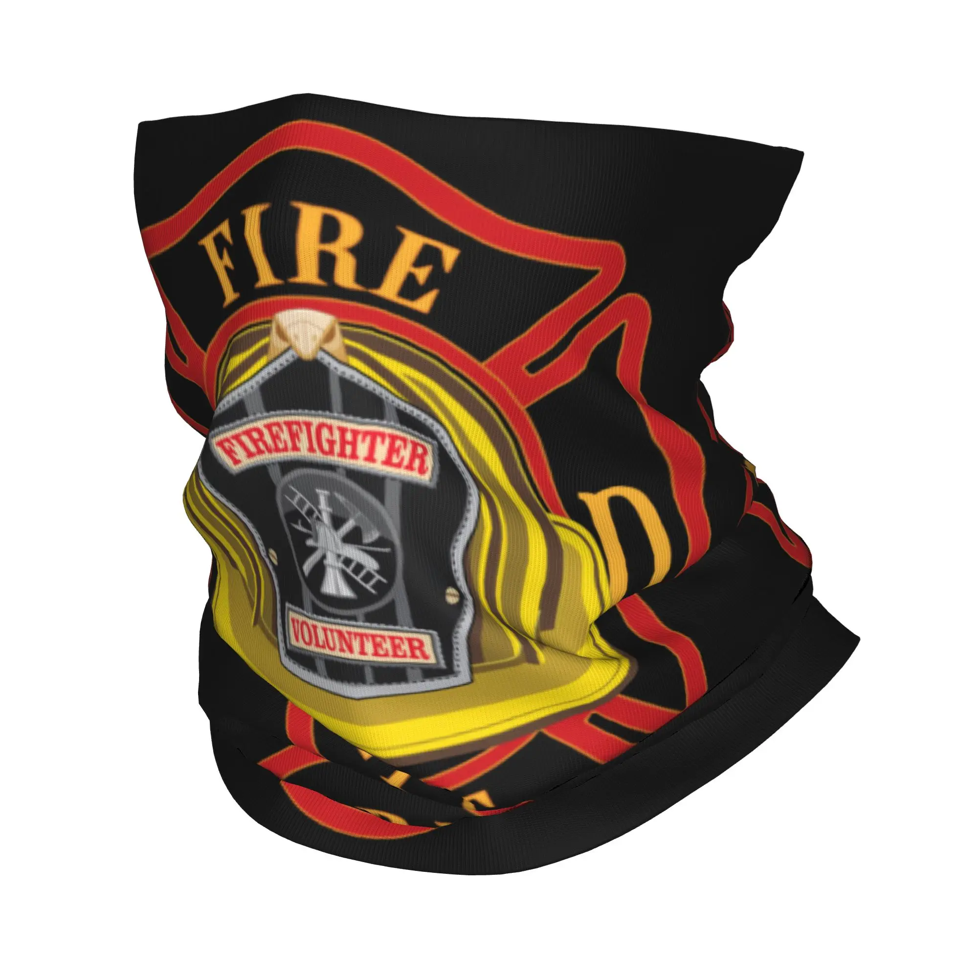 Fire Rescue Firefighter Bandana Neck Warmer Men Women Winter Ski Tube Scarf Gaiter  Face Cover