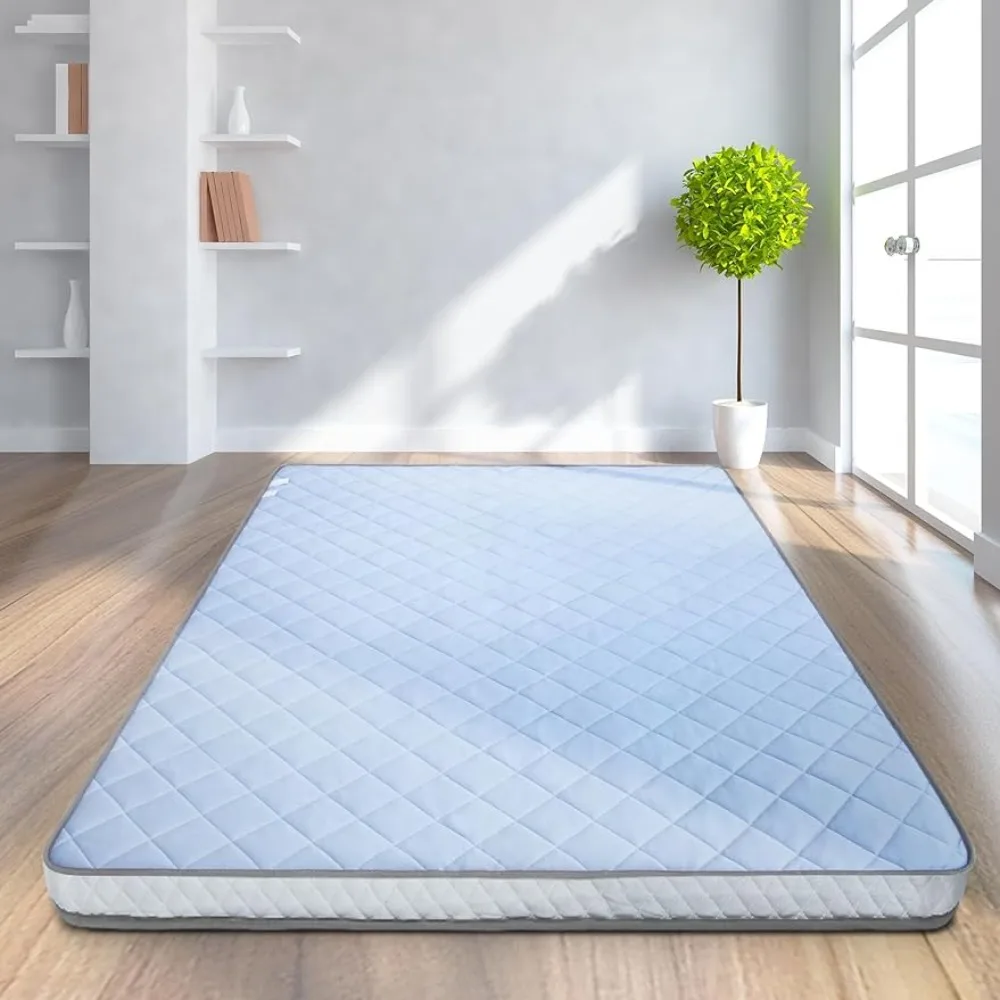 

Japanese Floor Mattress Quilted Bed Mattress Topper Beds and Furniture Extra Thick Breathable Folding Sleeping Pad Overmattress