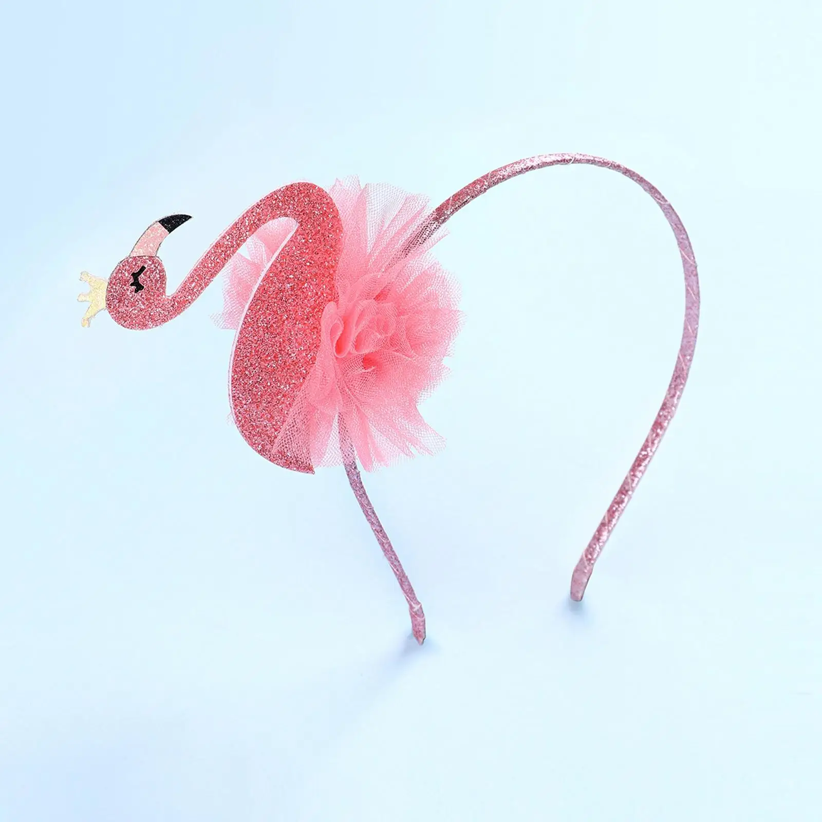 

Flamingo Head Hoop Decorative Headwear Hairband Headpiece Headdress Pink Headband for Girls Kids Halloween Fancy Dress Cosplay