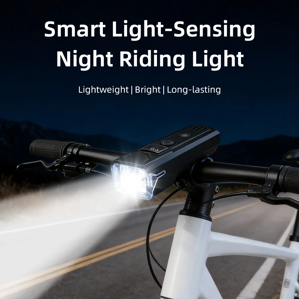 

S588 Smart Bike Light 220LM Auto Sensor Display Type C Rechargeable 1800mAh High Low Eco Strobe Long Range 300 500m