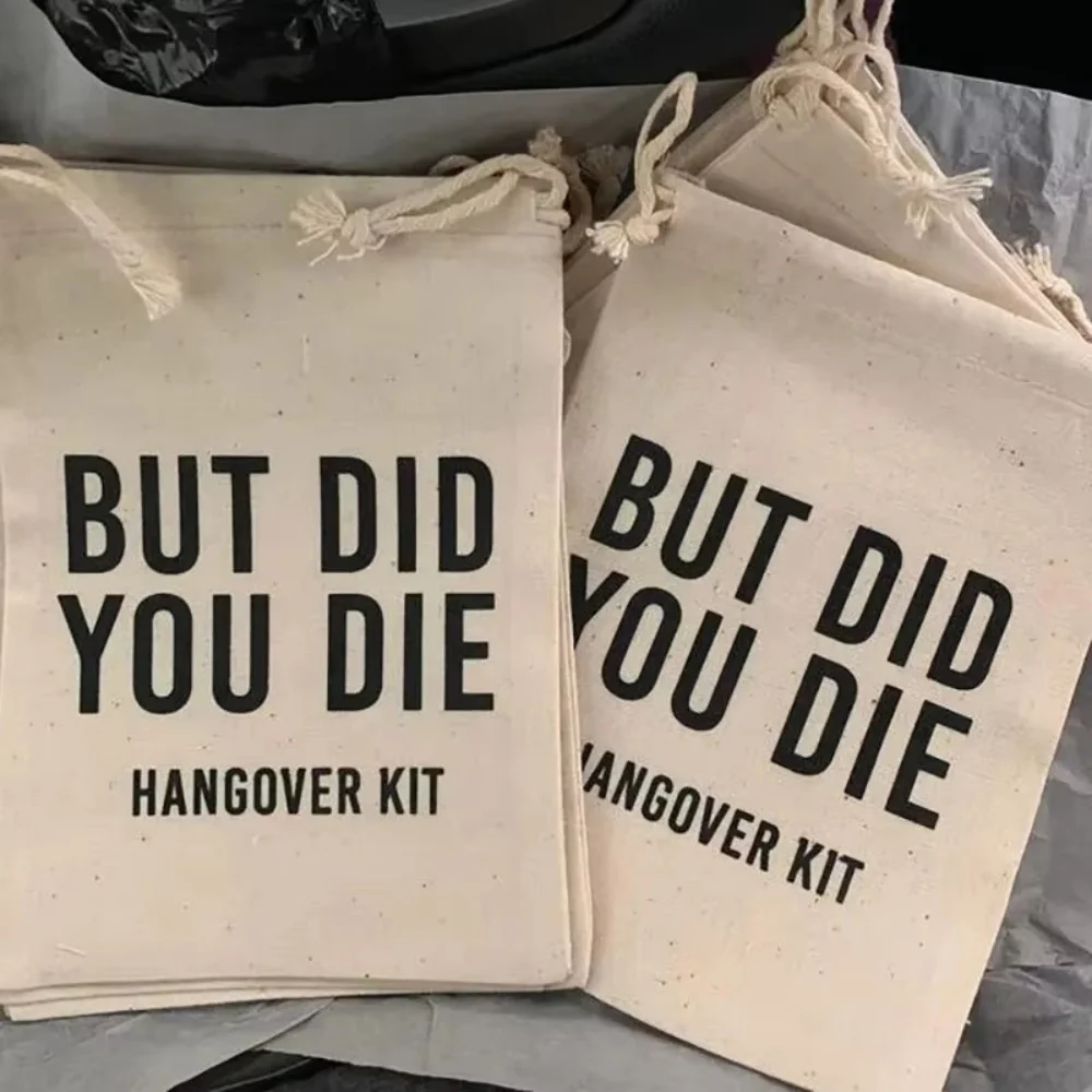 20 قطعة ولكن هل تموت بقاء Hangover عدة أكياس Vegas العازبة الدجاجة حفلة البكالوريوس الزفاف دش العروس لتكون هدايا الزفاف #5