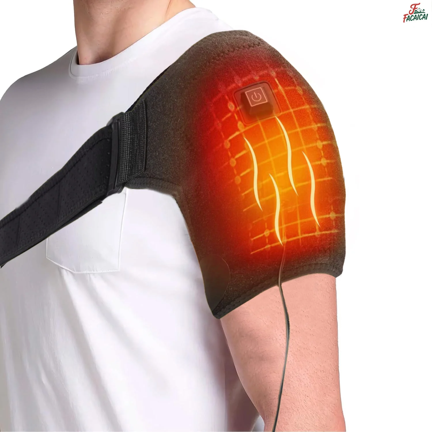 

Heating Pad for Shoulders Heating Pad with Massage Cuf Heated Shoulder Wrap Elbow And Shoulder Heaters to Protect Sports