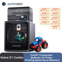 Anycubic Kobra S1 Combo AE Version Multi-Color 3D Printer Max Speed 600mm/s Core XY Stable Structure High Precision  3D Printer