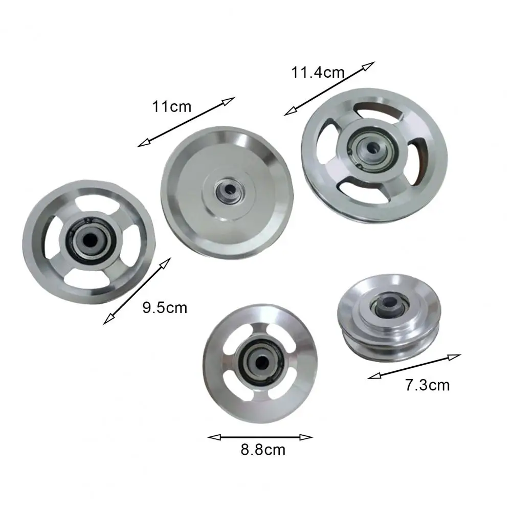 73mm 88mm 110mm 114mm Pulley Wheel Aluminium Alloy Bearing Pulley Wheel Universal Sports Gym Accessory Bearing Pulley Wheel