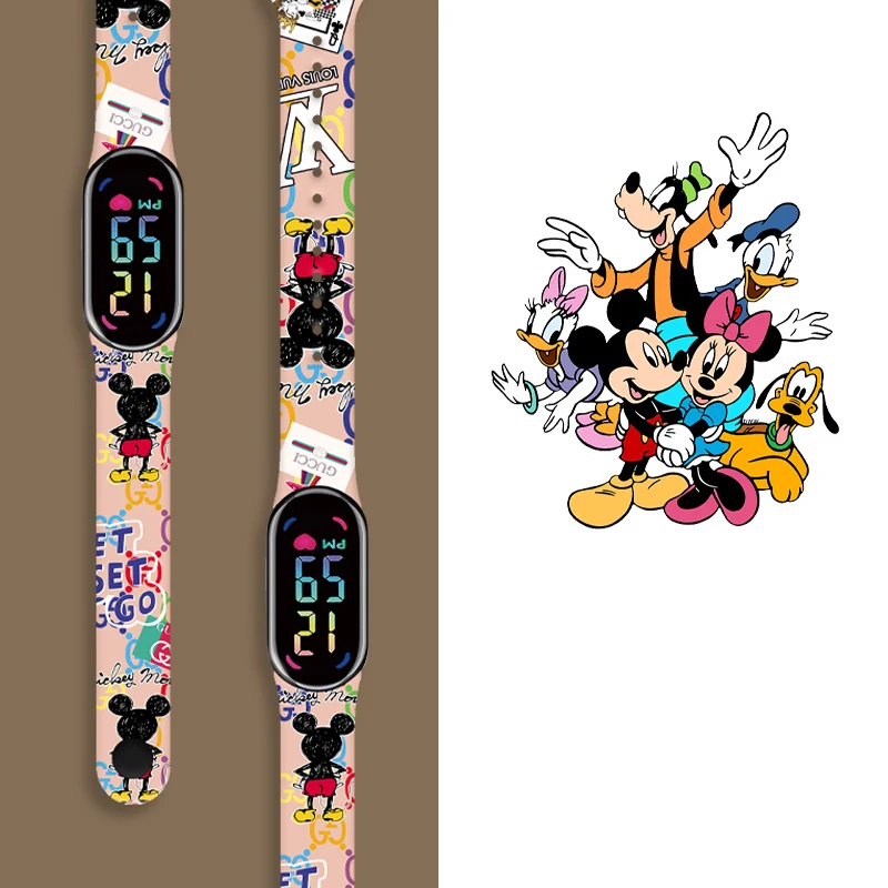 

Disney Mickey & Friends Series Printed Band for Xiaomi Mi Band 10 9 8, Slim Soft Silicone Replacement Strap Watchband Wristband