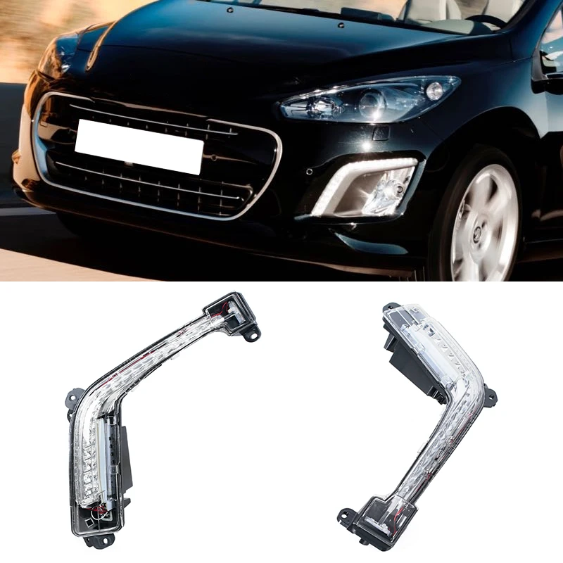 

LED Daytime Running Light For Peugeot 308 CC Convertible 2011 2012-2014 Front Bumper Light Fog Light Driving Light Signal Light