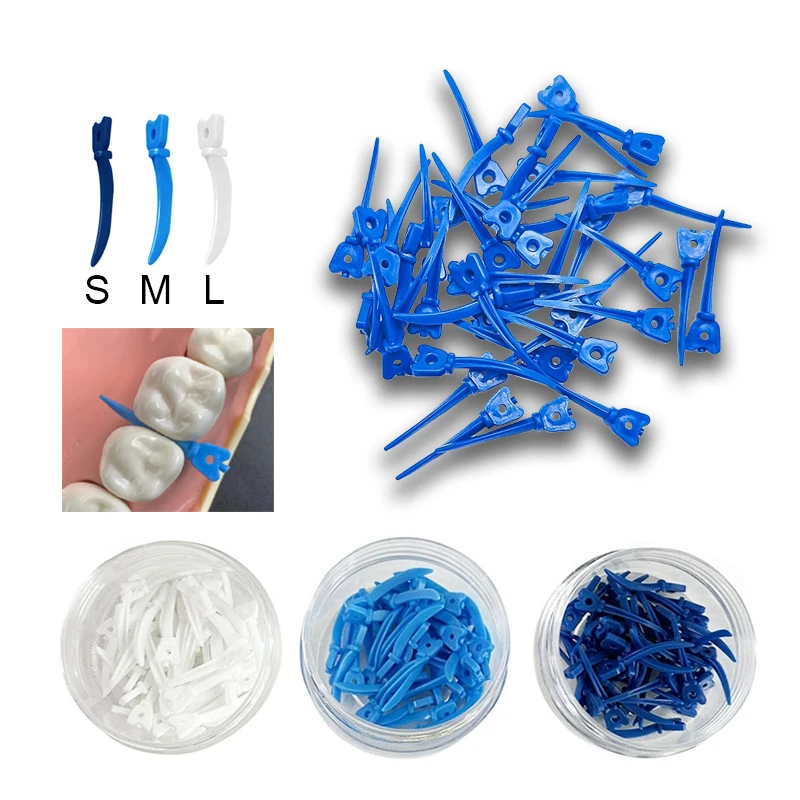 Dental Matrix Bands Sectional Contoured Matrix System Metal Matrices NITI Clamping Ring Dental Wedge Knife Tulwar Wedges Dentist